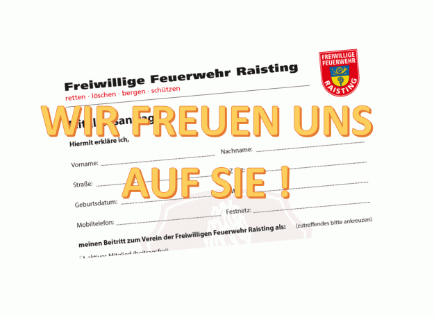 Wir freuen uns